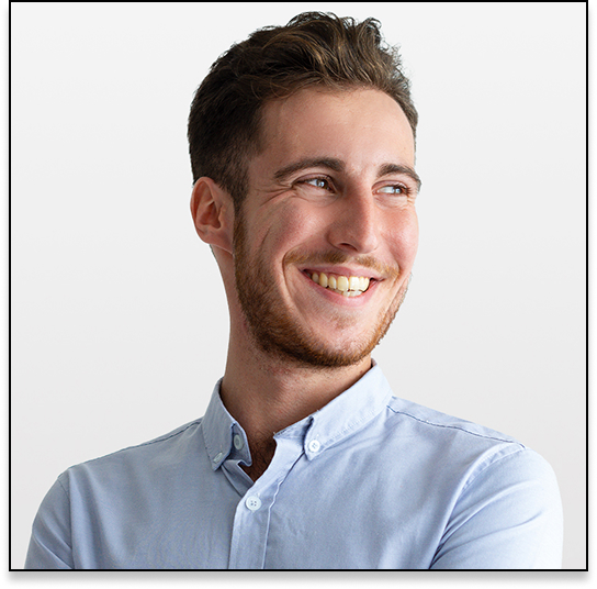 Brown-haired man with a short beard