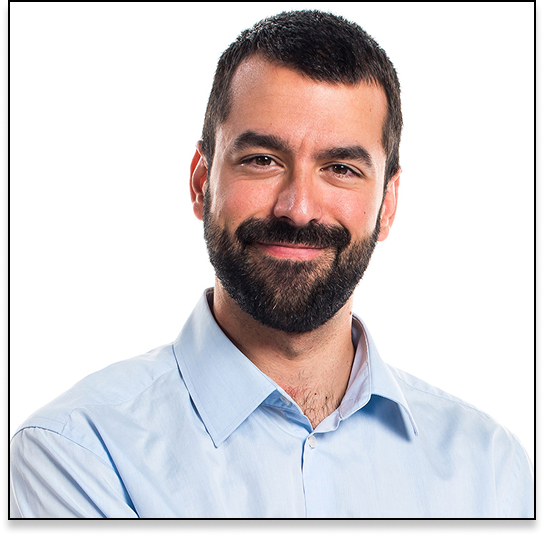 Dark-haired bearded man